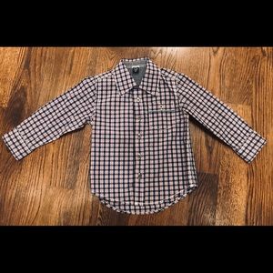 Toddler Boy’s Checked Button-Down Shirt (Size 2T)